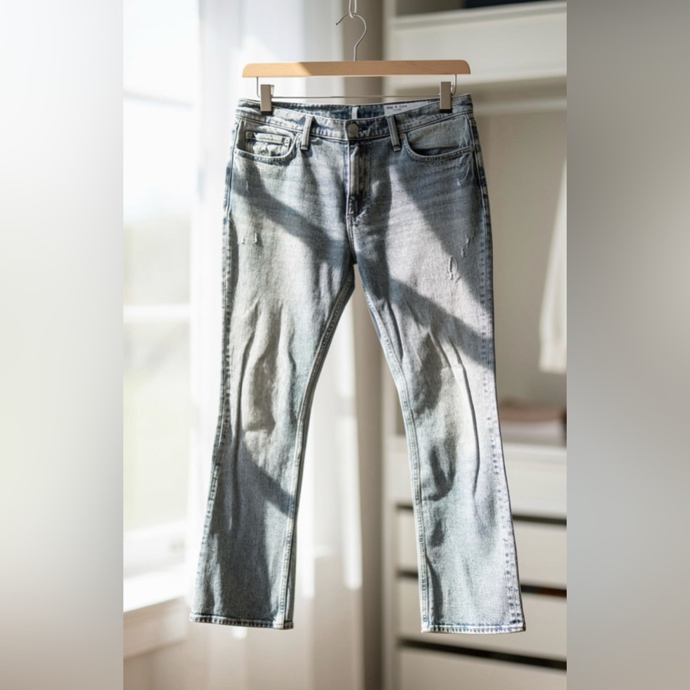 rag & bone Woman Faded Blue  Jeans